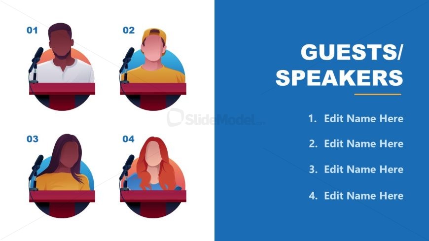 PPT Template Slide for Guest Speaker Presentation
