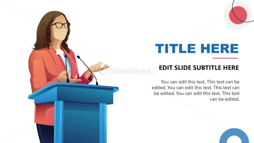 Editable Public Speaking Template for Presentation