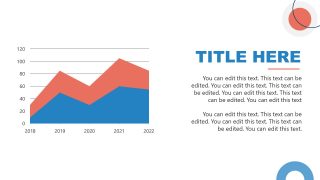 Data-Driven Area Plot Slide - Mental Health PPT Template