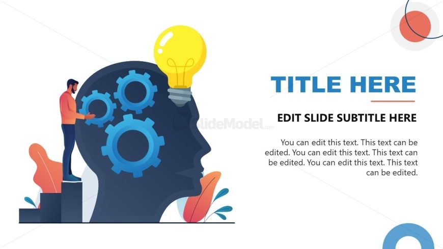 PowerPoint Brain Setting Scene for Presentation 