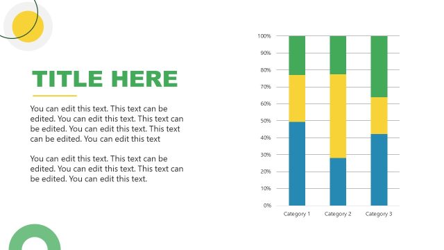 Bar Chart Slide Template for Science Lab Presentation