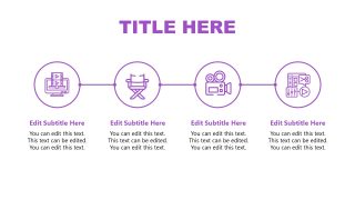 Process Slide with Infographic Icons