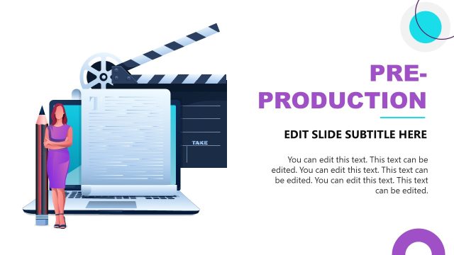 Pre-Production Slide – Film Industry PPT Template