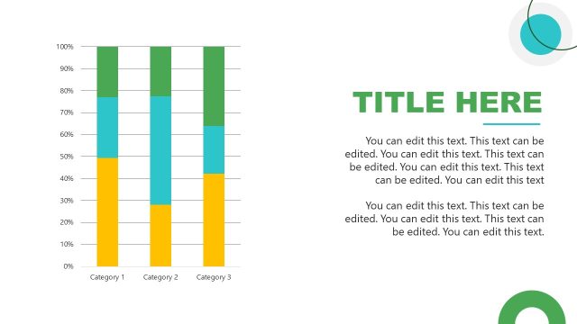 Slide with Bar Graph – Green Hydrogen PowerPoint Template