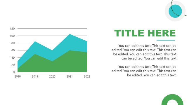 Editable Data Driven Area Plot Slide