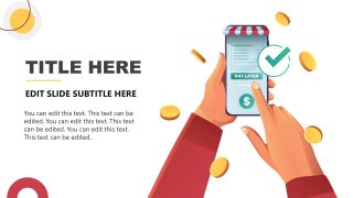 Editable Pay Later Slide with Mobile Phone Infographic