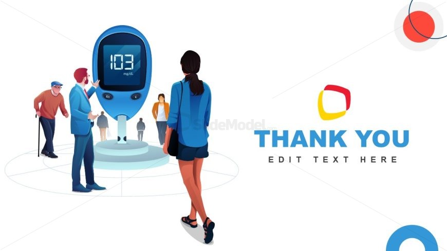 Diabetes Thank You Slide Template for PowerPoint