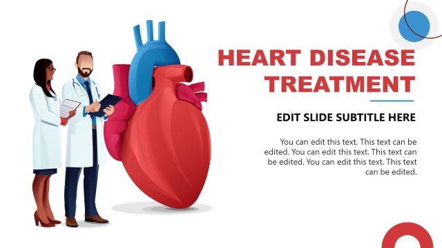Cardiology Slide with Human Illustrations