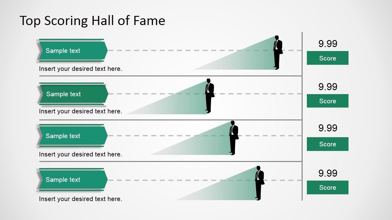 Top Scoring Hall of Fame Infographic - SlideModel