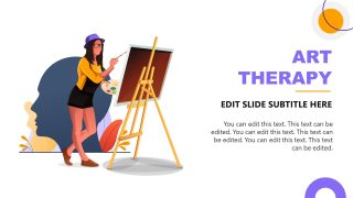 Art Therapy Slide Template for Presentation 