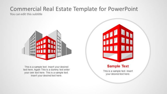 Real Estate Building Clipart PowerPoint Template