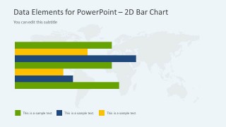 Editable Horizontal Line Chart Template for PowerPoint