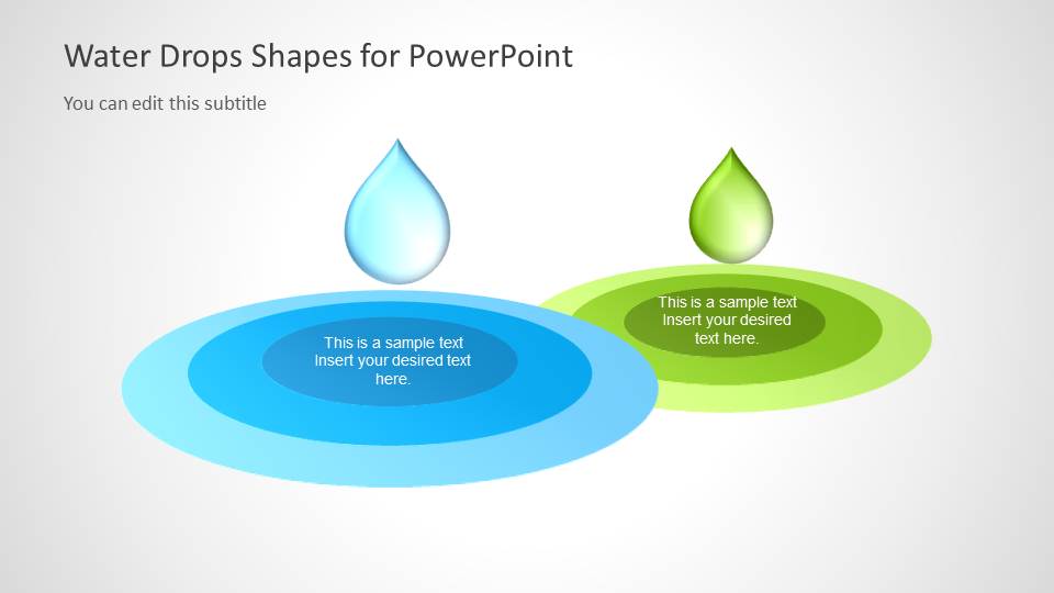 Water Drop Shapes for PowerPoint - SlideModel