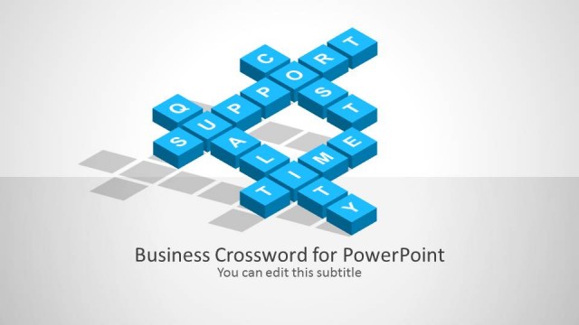 Business Crossword Template for PowerPoint