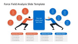 PPT Slide Template for Force Field Analysis