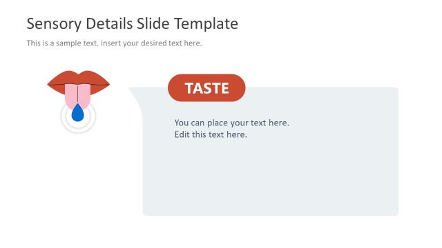 Taste Slide – Sensory Details PPT Template