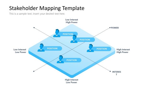 White Background Stakeholder Map Slide
