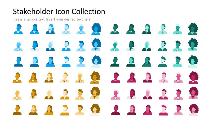 Editable PPT Slide with Stakeholder Mapping Icons