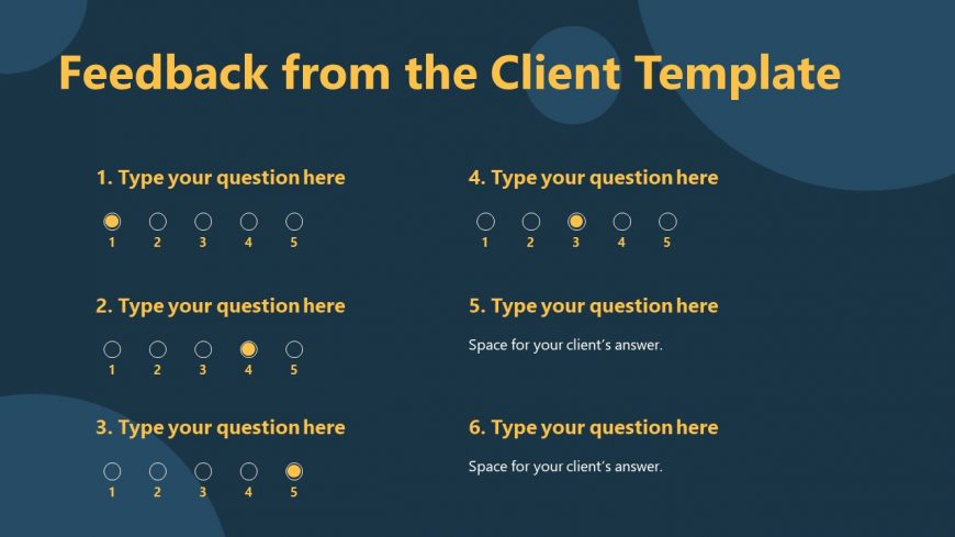 Customizable Client Feedback Slide for Offboarding Presentation