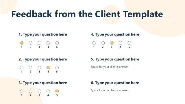 Feedback From Client Rating Design Slide