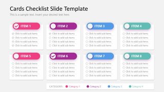 PowerPoint Template Slide for Checklist Presentation