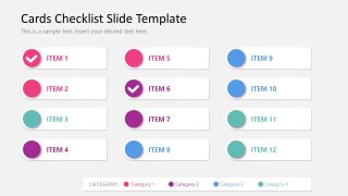 Checklist Template Slide for PowerPoint