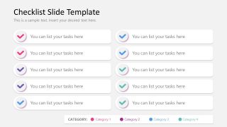 Editable Checklist Rows in Two Columns