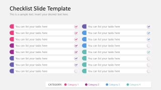 Editable Checklist PPT Infographic Template