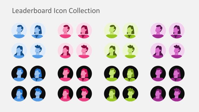 Leaderboard Template Icons Library Slide