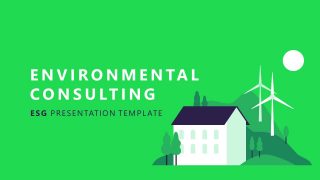 Editable Environmental Consulting ESG Cover Slide