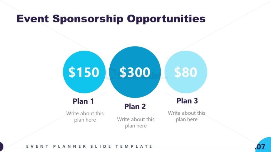 Editable Event Planning Slide for Presentation