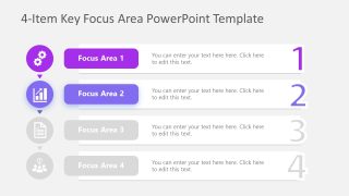 4 Item Focus Area Presentation Slide Template