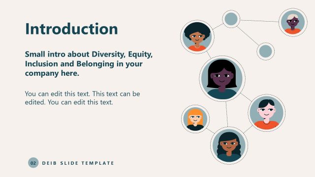 Introduction Slide – Diversity Equity Inclusion Belonging Template for Presentation