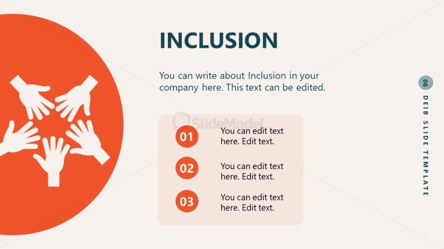 Inclusion Slide for Diversity Equity Inclusion Belonging PPT Presentation