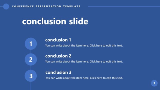 Conclusion Slide for Conference PowerPoint Template