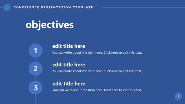 Objectives Slide – Conference PPT Template