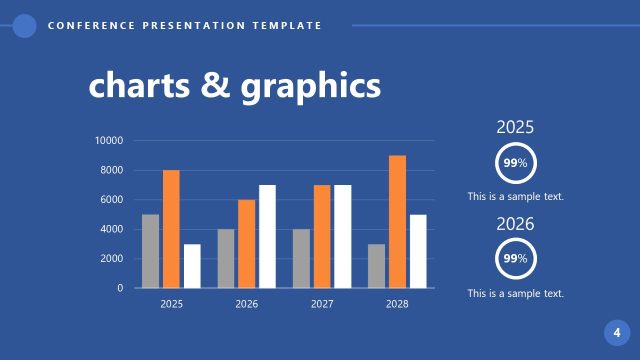 Charts & Graphics Slide – Conference Template