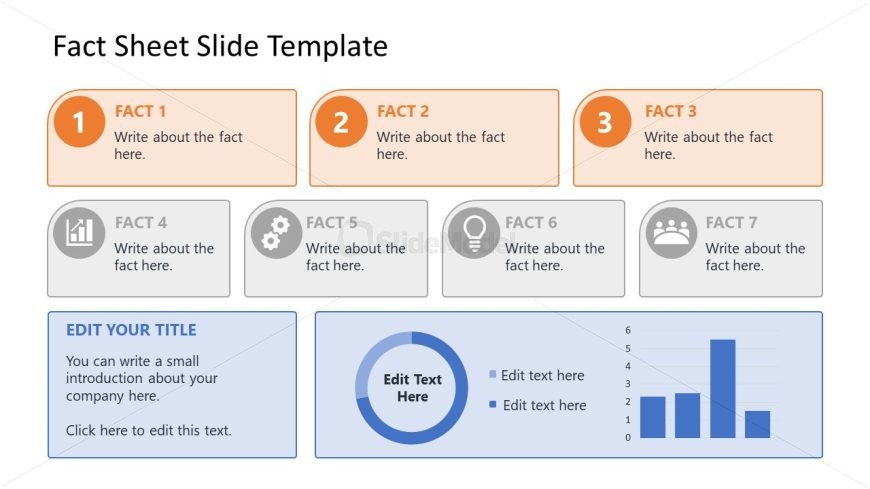 White Background Slide - Simple Fact Sheet PPT Template