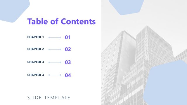 Creative Table of Contents PPT Template