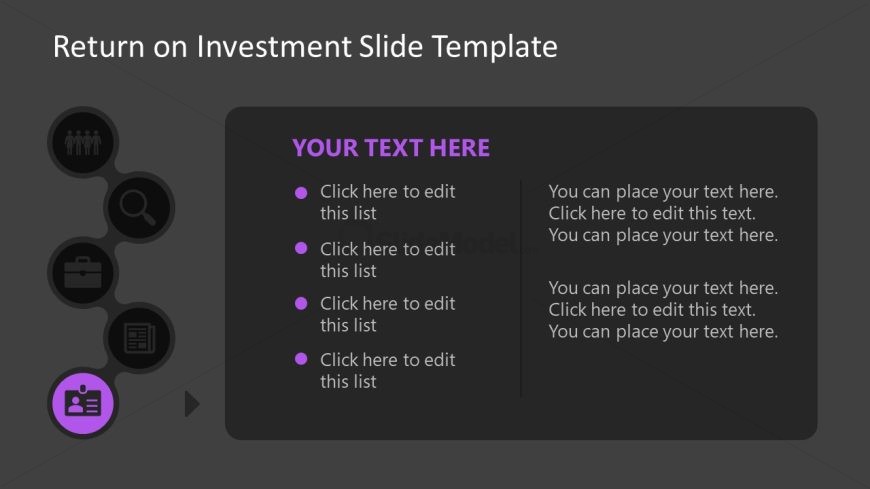 Return on Investment Slide Presentation Template