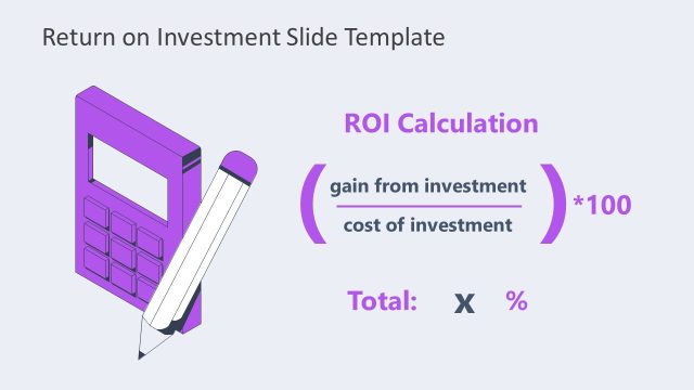 Return on Investment PPT Template Layout