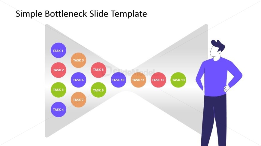 Simple Bottleneck Slide PowerPoint Slide
