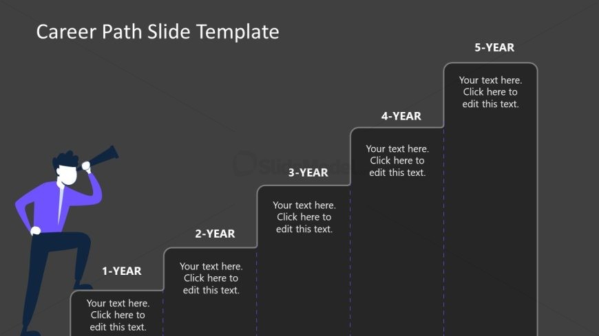 PowerPoint Template for Career Path Chart