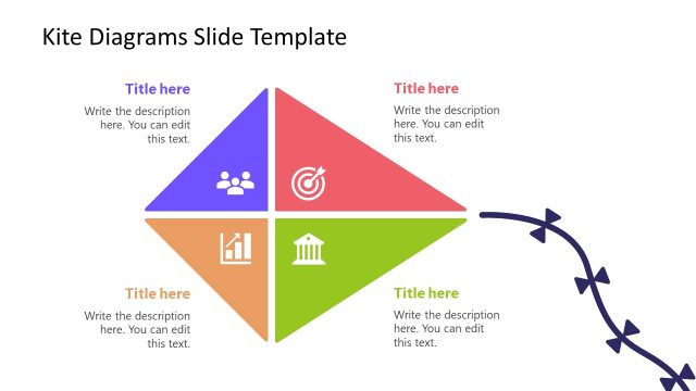 Editable Kite Diagrams PPT Template