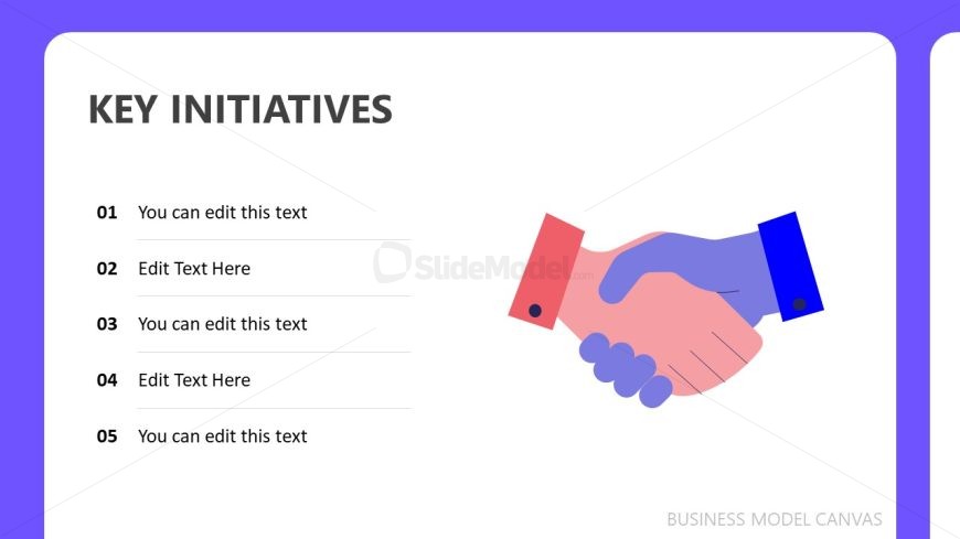 Creative Business Model Canvas PPT Slide