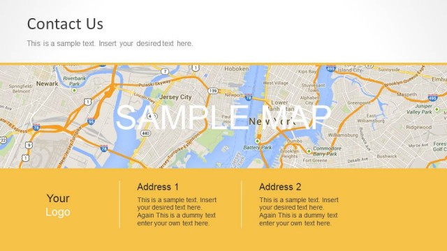 Orange Contact Us Template for PowerPoint