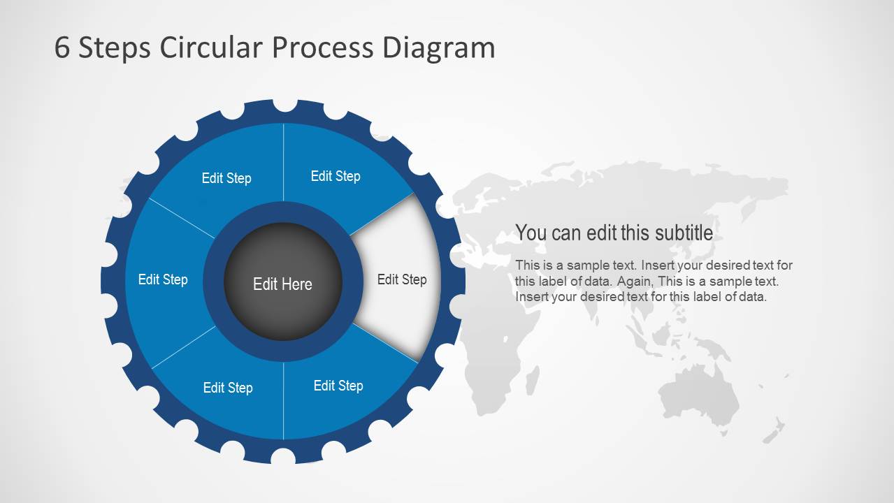 6 Steps Circular Process Diagram - SlideModel