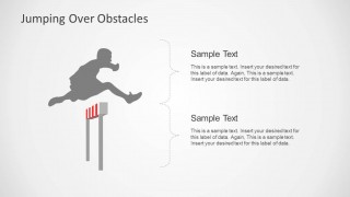 Jumping Obstacles Slide Design & Illustration for PowerPoint