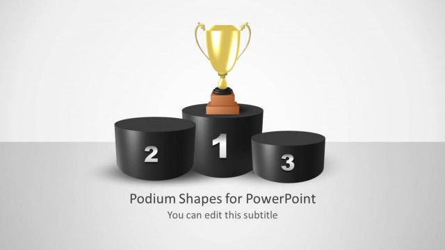 Simple Podium Shapes for PowerPoint