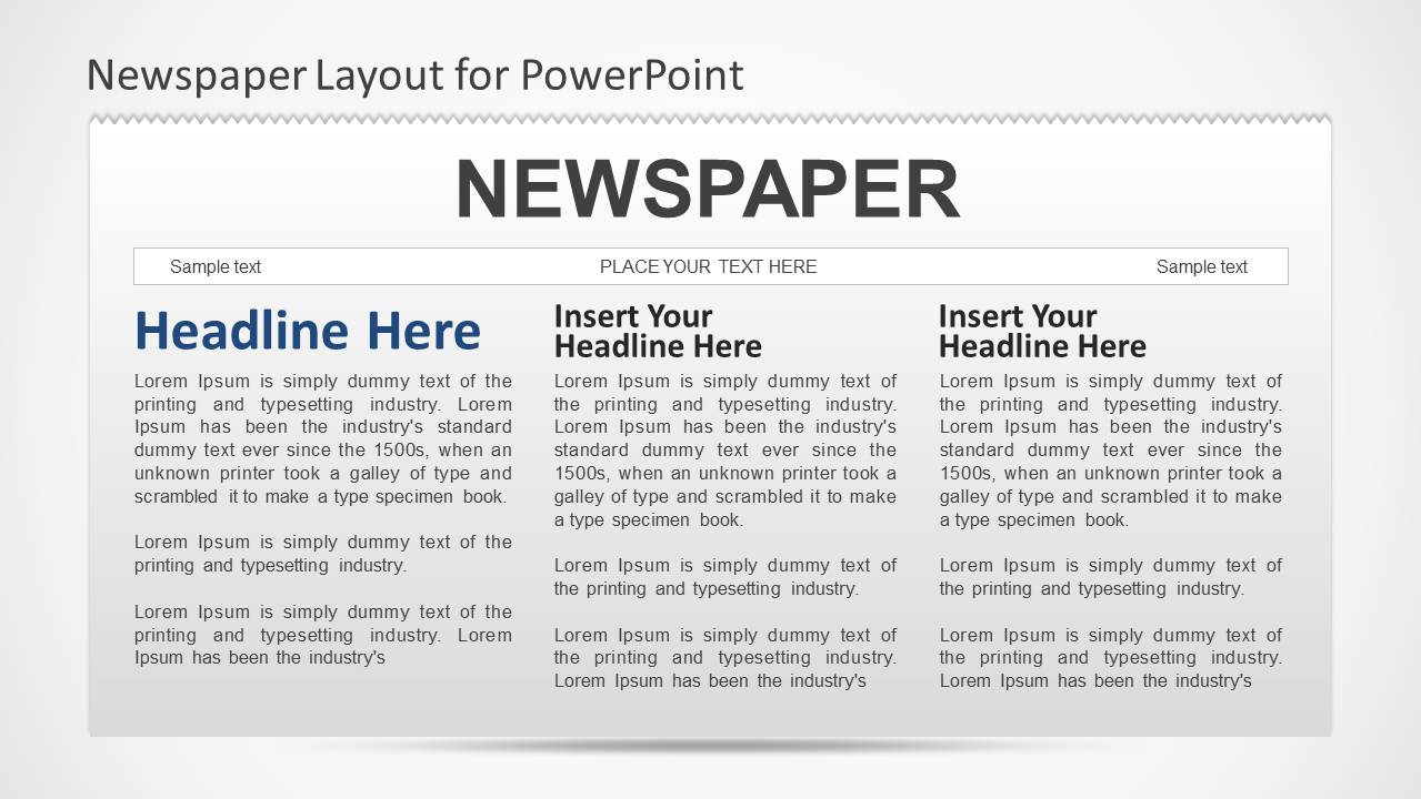 233-233-newspaper-layouts-23 - SlideModel With Regard To Newspaper Template For Powerpoint